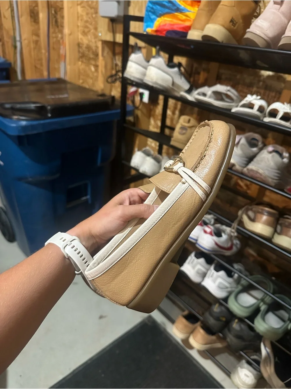 Women’s tan flats